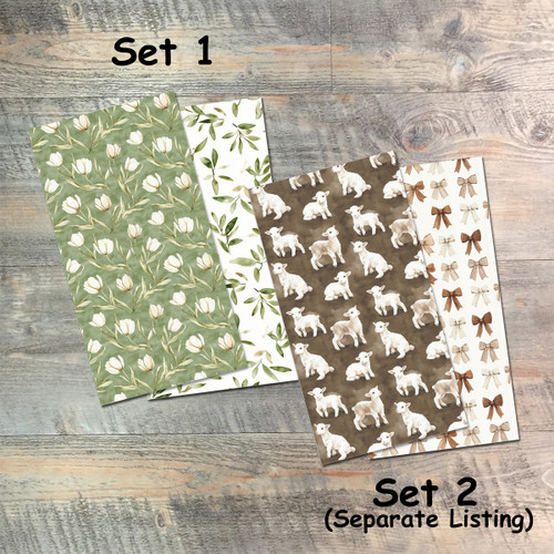 Journal Set 1 - Give Praise To The Lord- Blank Journal Set  - Pair of Custom Travelers Notebook Inserts - 2 Notebook Inserts - Inserts for Dori