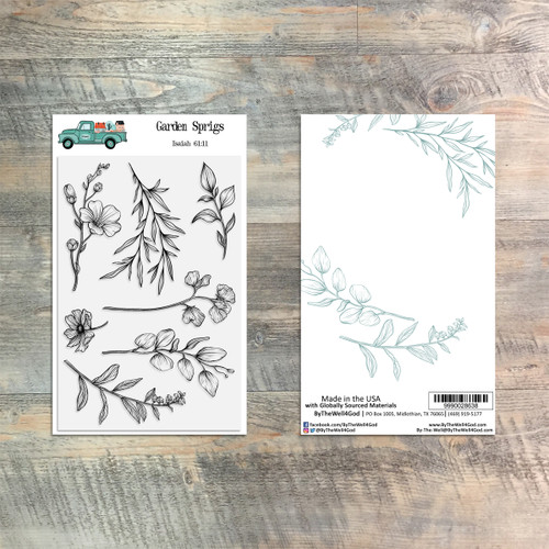 Garden Sprigs - 7 Piece Stamp Set - 4x6 Stamp Set