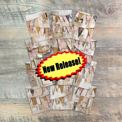 Homecoming Banner Journaling Cards - The Way Back Home - 12 Unique-3x4 Journaling Cards