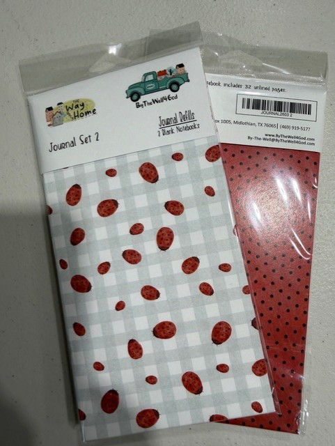  Journal Set 2 - The Way Back Home- Blank Journal Set  - Pair of Custom Travelers Notebook Inserts - 2 Notebook Inserts - Inserts for Dori