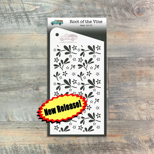 Root of the Vine - Custom stencil to coordinate with The Seven Deadly Sins - ByTheWell4God