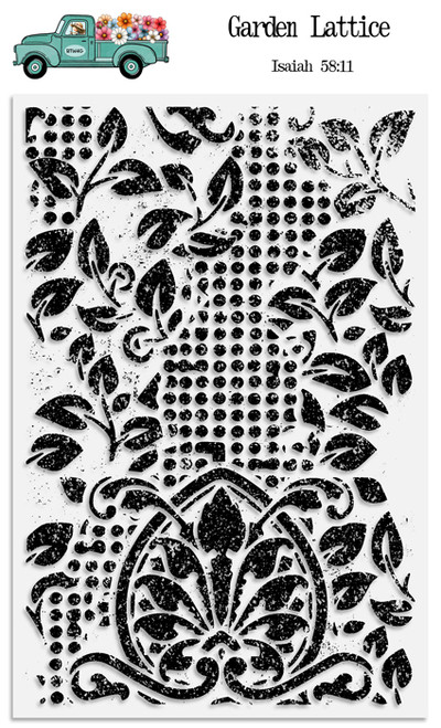 Garden Lattice - 1 Piece Stamp Set - 4x6 Stamp Set