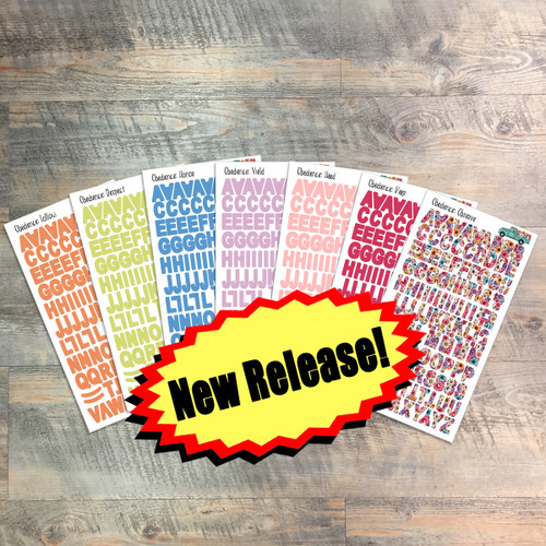 To Walk In Obedience - Clear Alpha Stickers - 7 Sheets of Clear Alpha Stickers - For the margins of your Bible!