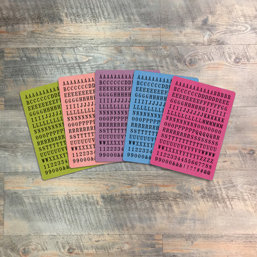 To Walk In Obedience  - Tile Alphabet Stickers - 5 Sheets of Tile Alphabet Stickers from BTW4G