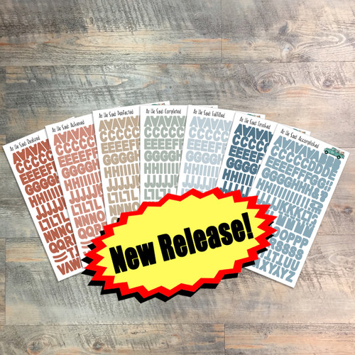 As He Said - Clear Alpha Stickers - 7 Sheets of Clear Alpha Stickers - For the margins of your Bible!