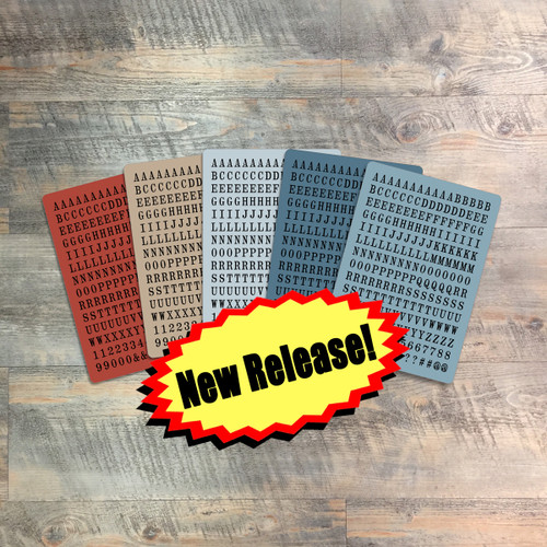 As He Said  - Tile Alphabet Stickers - 5 Sheets of Tile Alphabet Stickers from BTW4G