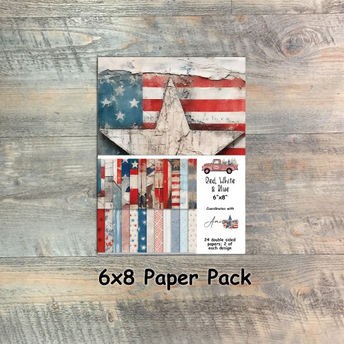  Americana Collection - Retro 2024 - 24 Double Sided 6x8 Papers