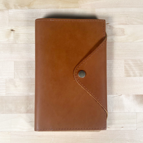  Leather  Snap Closure Journal Cover -Honey 