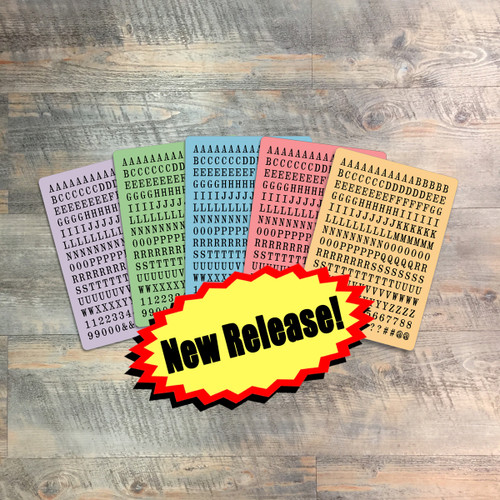 Knowing Jesus  - Tile Alphabet Stickers - 5 Sheets of Tile Alphabet Stickers from BTW4G