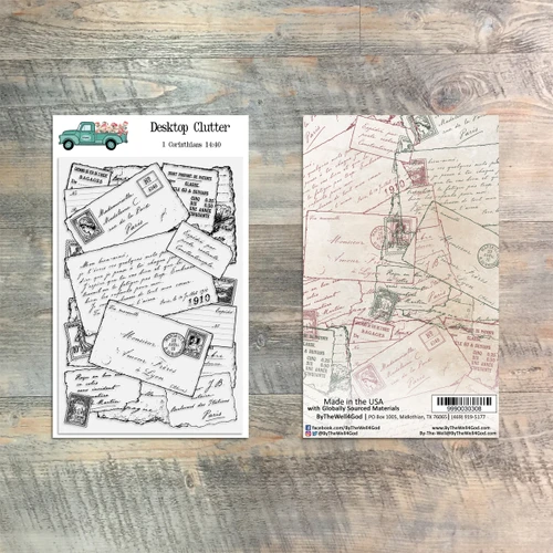 Desktop Clutter - 1 Piece Stamp Set - 4x6 Stamp Set
