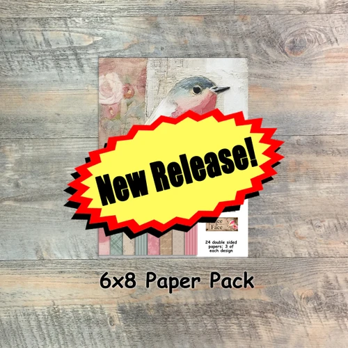 Face To Face - Paper Collection - 24 Double Sided 6x8 Papers - Coordinates with Kit
