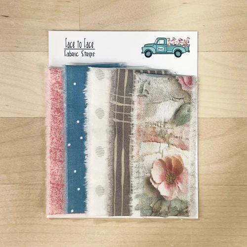 Face To Face - Fabric Strips - 5 Fabric Strips to Coordinate with the Colors of the Kit