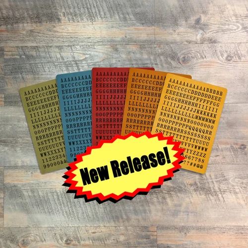 Enough For Today  - Tile Alphabet Stickers - 5 Sheets of Tile Alphabet Stickers from BTW4G