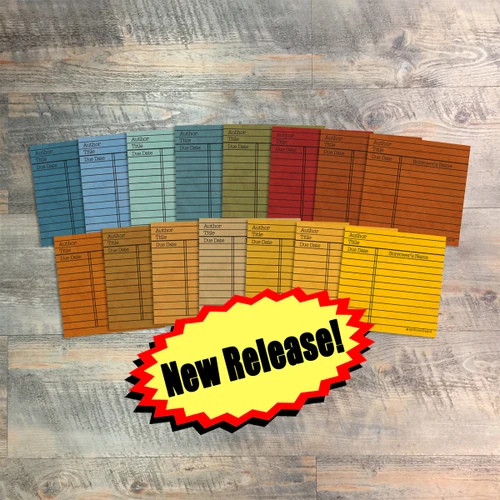 Enough For Today Library Cards - Set of 15 Library Cards - Journaling Cards