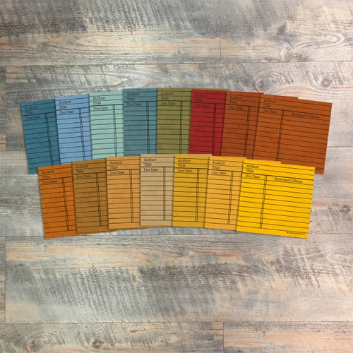 Enough For Today Library Cards - Set of 15 Library Cards - Journaling Cards
