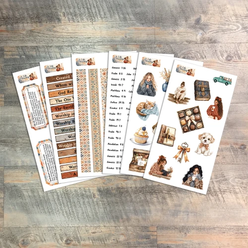 Extra Coordinating Sticker Pack for A Life of Worship