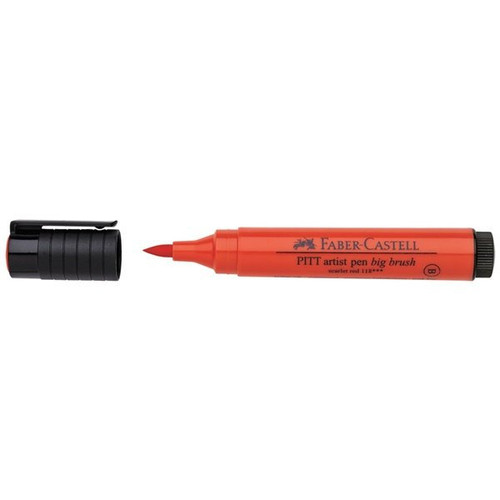 PITT Big Brush Pen - 118 Scarlet Red - Great for Bible Journaling - Artist Pen