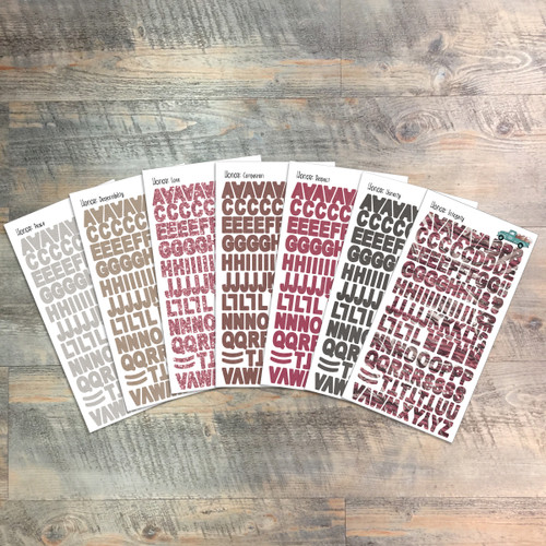 Honor Clear Stickers - 7 Sheets of Clear Stickers, Inspired by "For the Glory of God" - For the margins of your Bible!