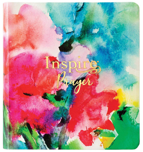 NLT Inspire Prayer Bible - Soft Leather-Look, Watercolors with Gold Foil Accents