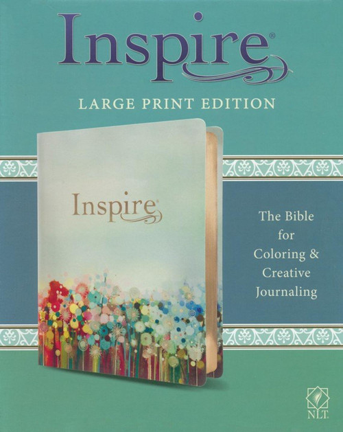 NLT Large-Print Inspire Bible: The Bible for Coloring & Creative Journaling - Imitation Leather