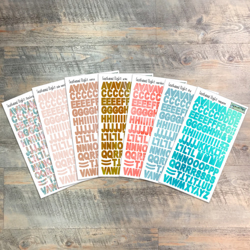 Feathered Flight - Clear Stickers - 7 Sheets of Clear Stickers, Inspired by "Missing the Mark" - Perfect for the margins of your Bible!