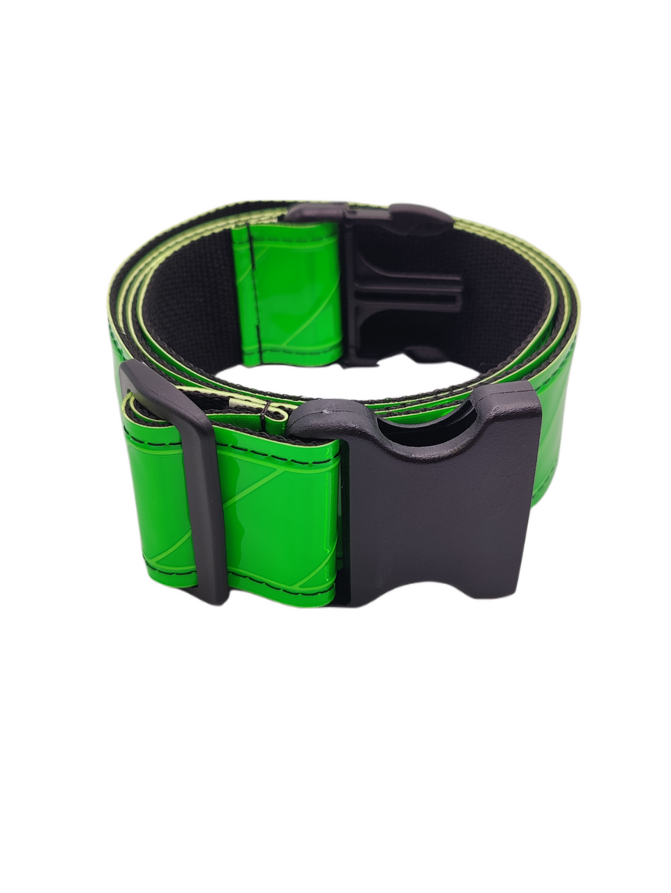 High Visibility Reflective Belt, Pull-through Buckle, Made in USA