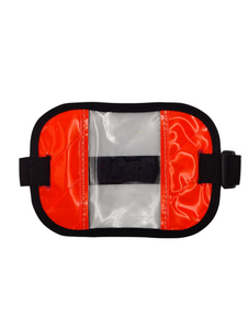 Fluorescent Red-Orange ID Armband