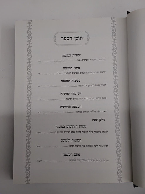 משנת רבי יוחנן - הארות והערות על דרכי סידור משנה #61