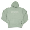 Light Green Hoodie with white bubble font that says Red Rocks