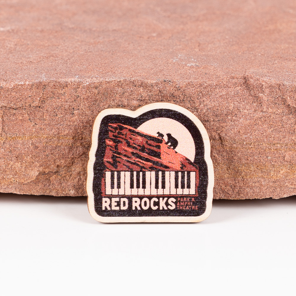 Red Rocks Bear Rock Pin
