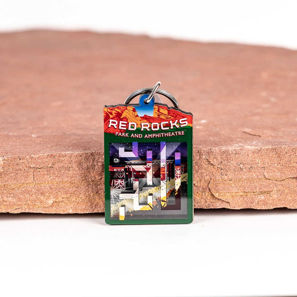 Red Rocks Interactive Maze Key Chain