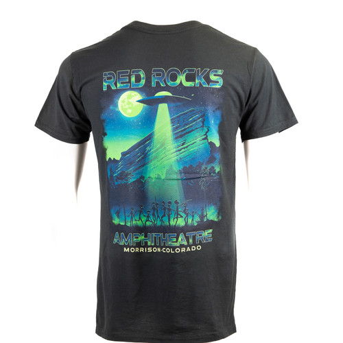 Red Rocks Guitar T-Shirt (Black Color)