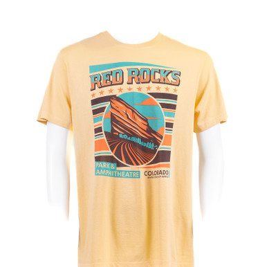 Red Rocks Vintage Mountain Poster T-Shirt