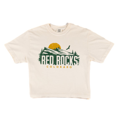 Red Rocks Ladies Knockout Crop T-Shirt