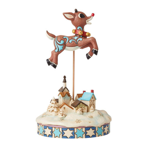 Leaping Rudolph With Bells