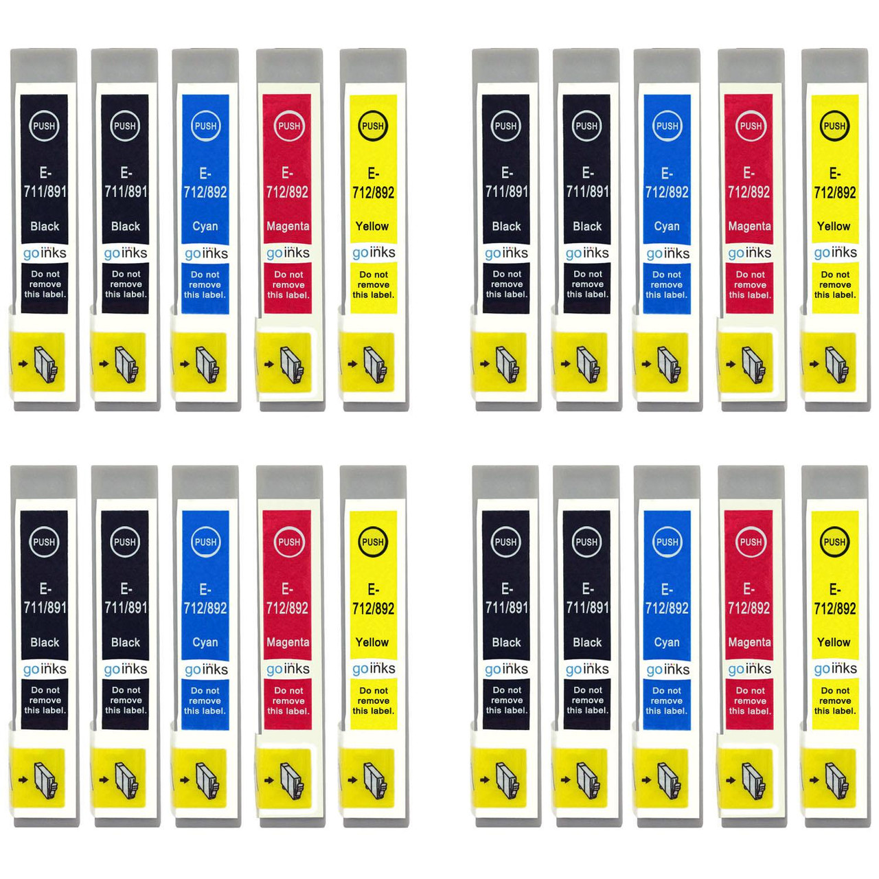 Compatible Epson T0715 Multipack - 4 cartouches