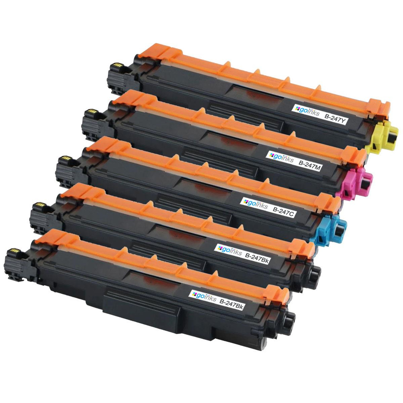 Compatible Brother TN247 - 1 Set of 4 + Extra Black Laser Toner