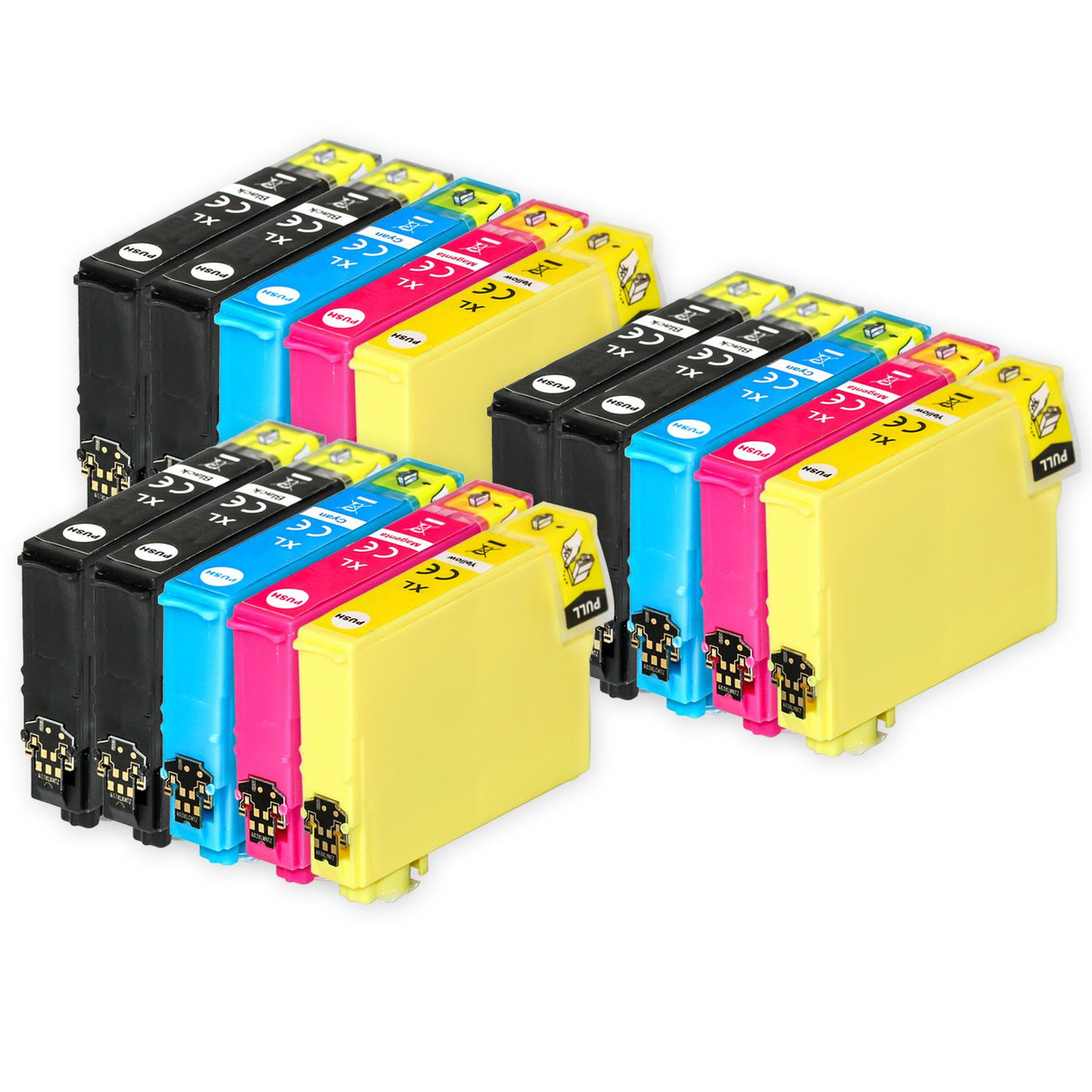 Compatible Epson 603XL - 3 Sets of 4 + Extra Black Ink Cartridges from Go  Inks (15 Inks)