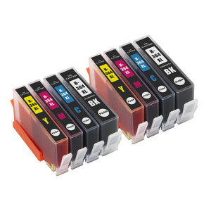 2 Go Inks Compatible Sets of 4 HP 364 XL Printer Ink Cartridges Compatible / non-OEM for HP Photosmart Printers (8 Inks)