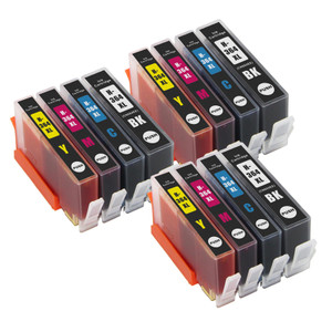 3 Go Inks Compatible Sets of 4 HP 364 XL Printer Ink Cartridges Compatible / non-OEM for HP Photosmart Printers (12 Inks)
