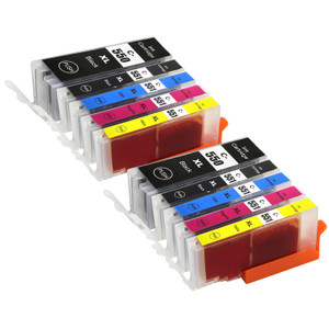 2 Go Inks Set of 5 Ink Cartridges to replace Canon PGI-550 & CLI-551 Compatible / non-OEM for PIXMA Printers (10 Pack)