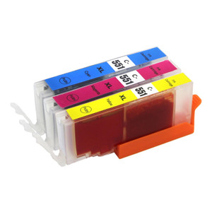 1 Go Inks C/M/Y Set of 3 Ink Cartridges to replace Canon CLI-551 Compatible / non-OEM for PIXMA Printers (3 Pack)