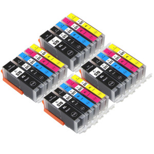 4 Go Inks Set of 5 Ink Cartridges to replace Canon PGI-570 & CLI-571 Compatible / non-OEM for PIXMA Printers (20 Pack)