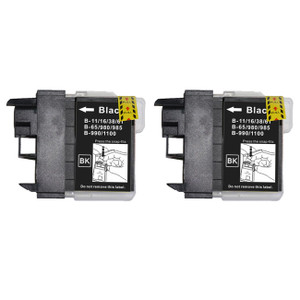 2 Go Inks Black Ink Cartridges to replace Brother LC985Bk Compatible / non-OEM for Brother DCP & MFC Printers