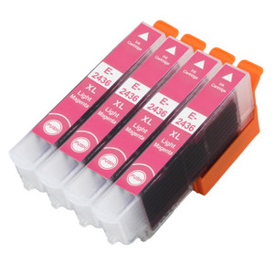 4 Go Inks Light Magenta Ink Cartridges to replace Epson T2436 (24XL Series) Compatible / non-OEM for Epson Expression Photo Printers