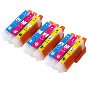 3 Go Inks Set of 3 Ink Cartridges to replace Epson T2438 (24XL Series) C/M/Y Compatible / non-OEM for Epson Workforce Printers (9 Inks)
