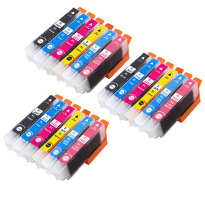 3 Go Inks Set of 6 Ink Cartridges to replace Epson T2438 (24XL Series) Compatible / non-OEM for Epson Workforce Printers (18 Inks)