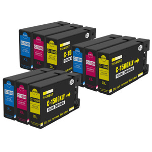 3 Go Inks C/M/Y Set of 3 Ink Cartridges to replace Canon PGI-1500XL Compatible / non-OEM for PIXMA Printers (9 Pack)