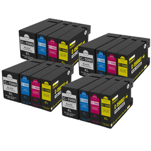 4 Go Inks Set of 4 Ink Cartridges to replace Canon PGI-1500XL Compatible / non-OEM for PIXMA Printers (16 Pack)