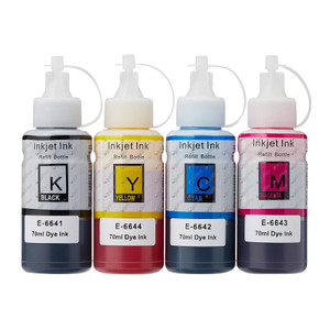 1 Go Inks Set of 4  Ink Bottles to replace Epson T664 Compatible / non-OEM  for EcoTank Printers